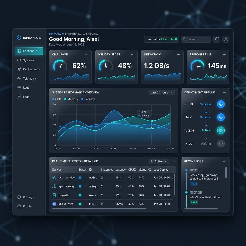 SaaS Dashboard Mockup